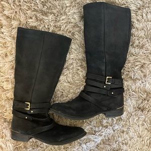 Designer leather boot